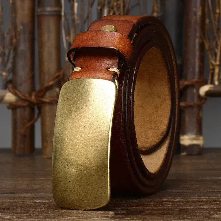 Harrision Forged Brass Leather Belt