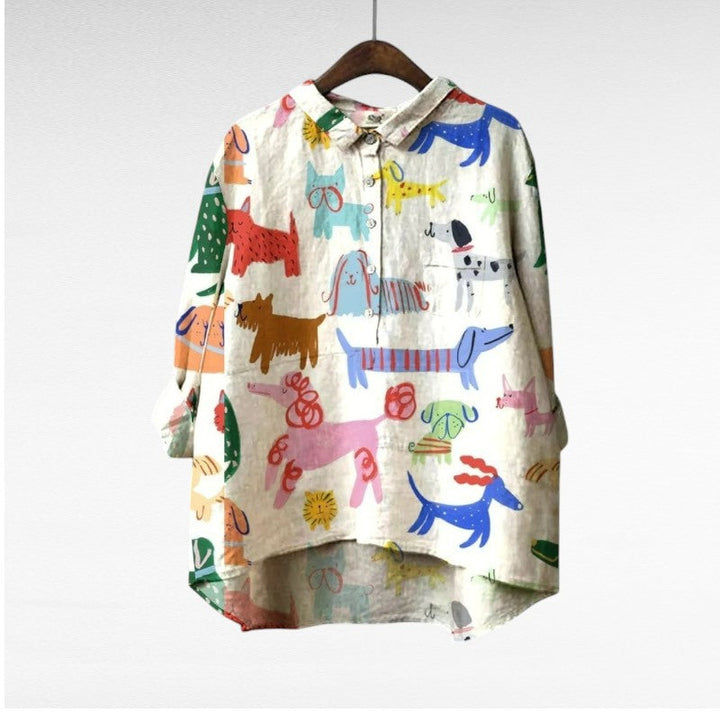Audrey | Artistic Button-Up Shirt