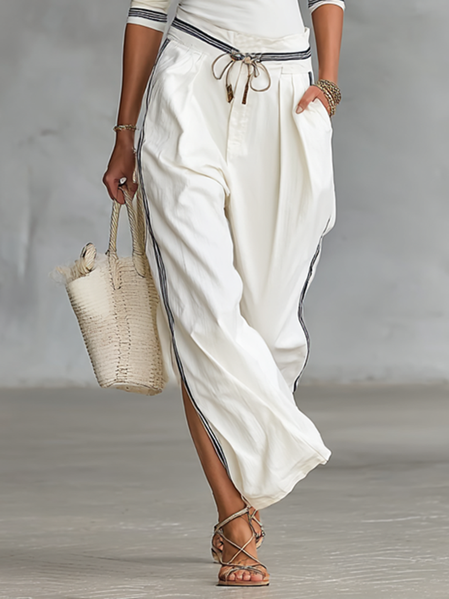 Sport set: comfortable loose-fit pants with drawstring