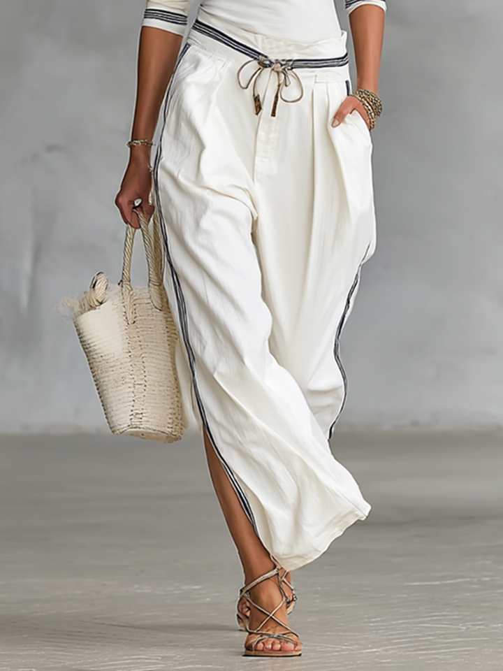 Sport set: comfortable loose-fit pants with drawstring