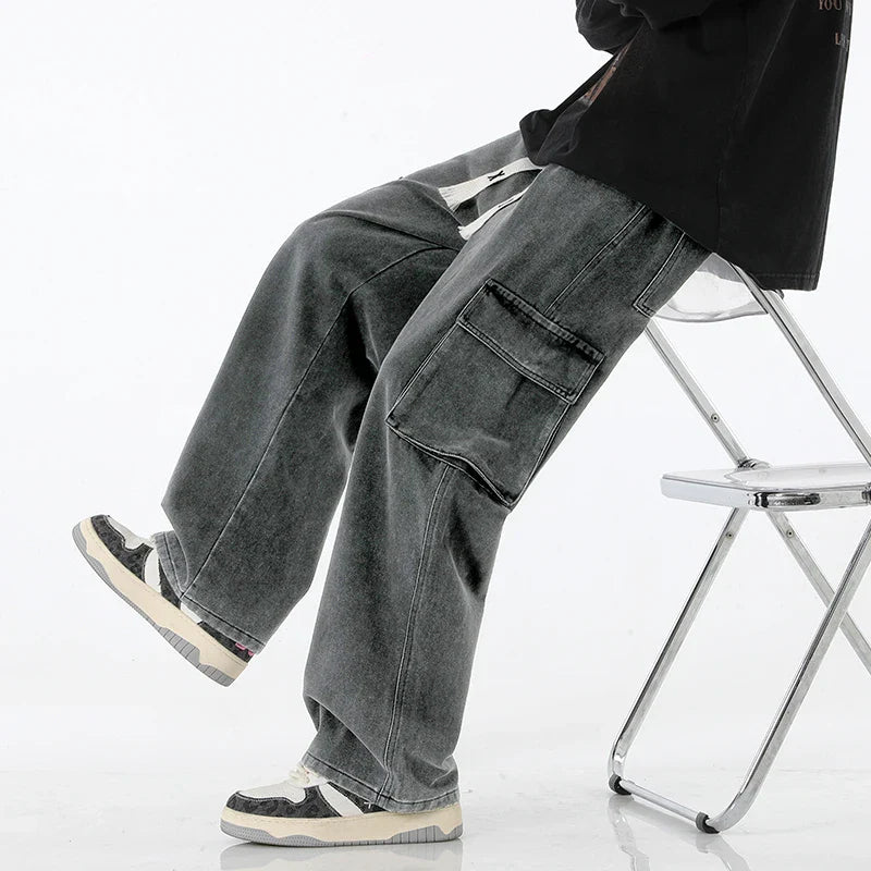 Kaydrax Loose Cargo Jeans