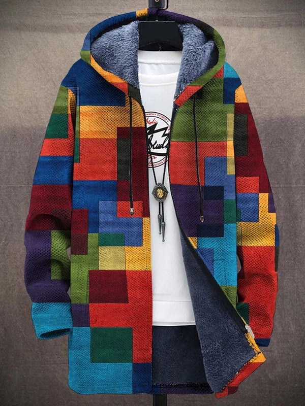 Aurelia™ Chaqueta con capucha de lujo inspirada en el arte con cremallera
