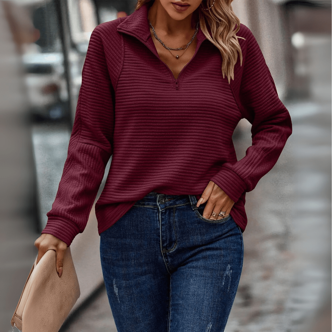 Chic Half-Zip Pullover