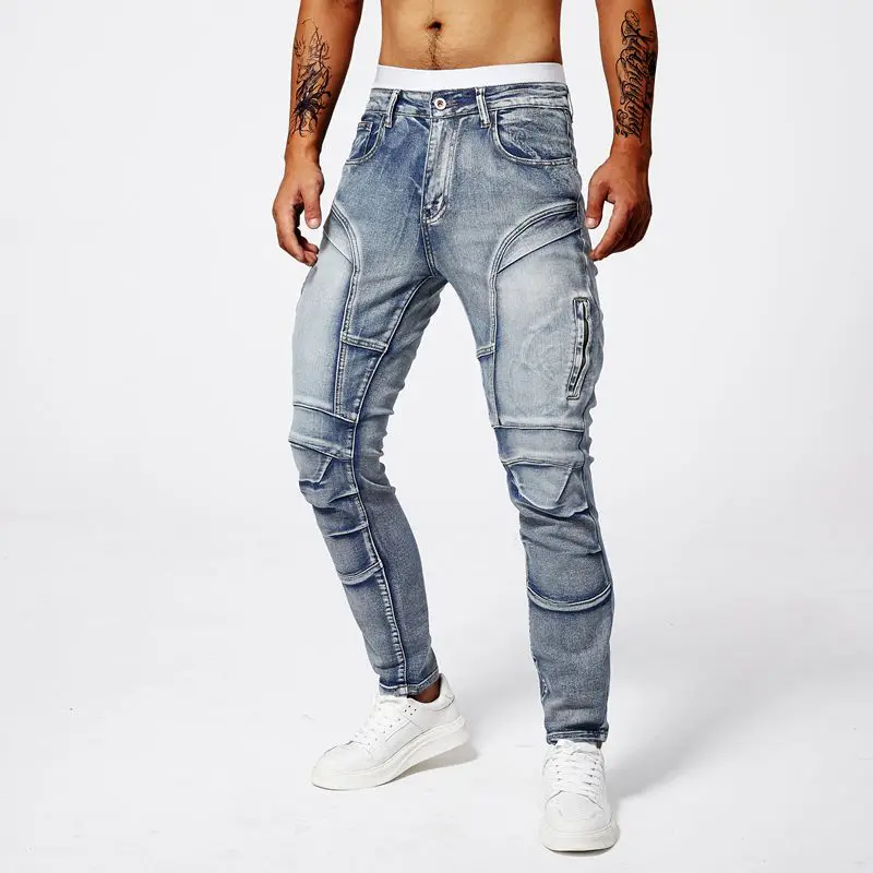 Enzo Slim Moto Jeans