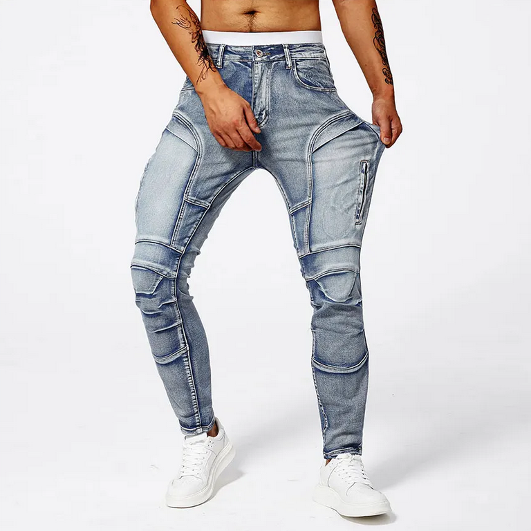 Enzo Slim Moto Jeans