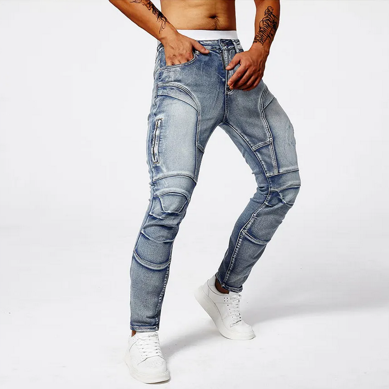 Enzo Slim Moto Jeans
