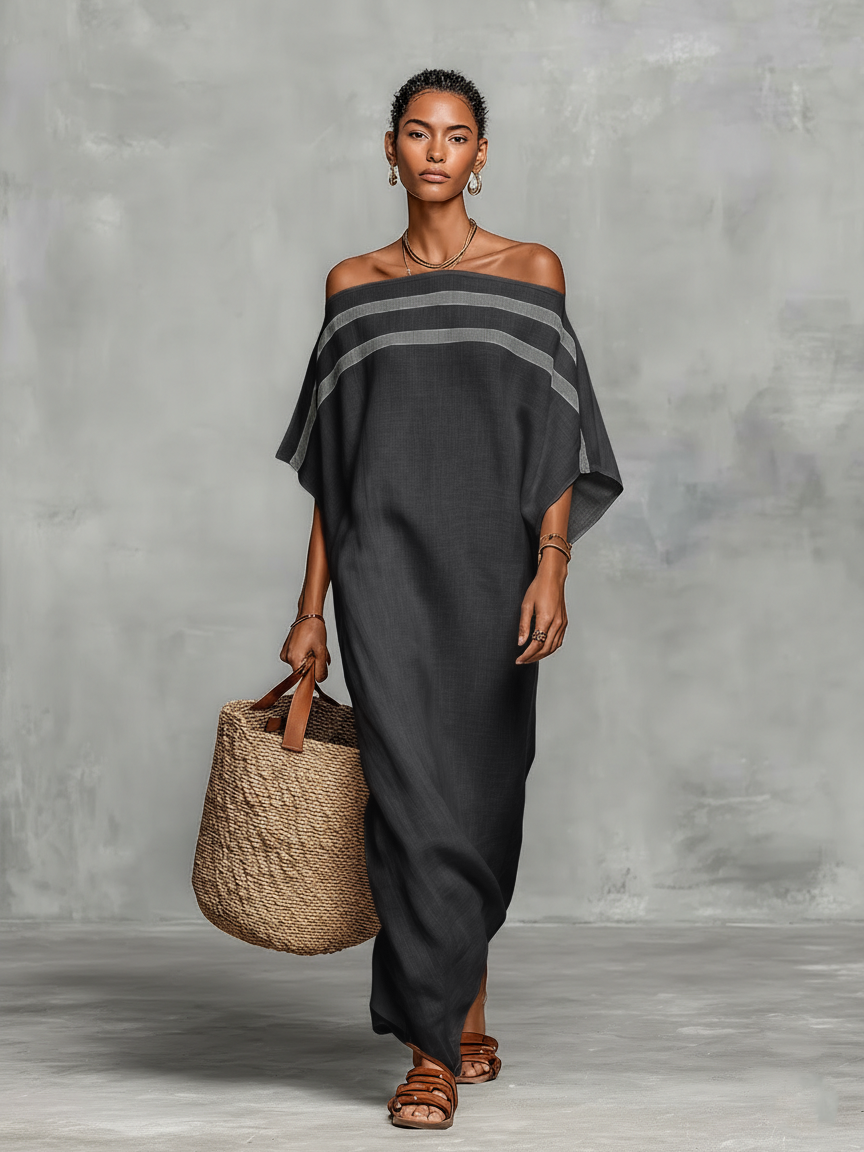 Minimalist Linen Maxi Dress – Timeless Elegance in Maxi Length
