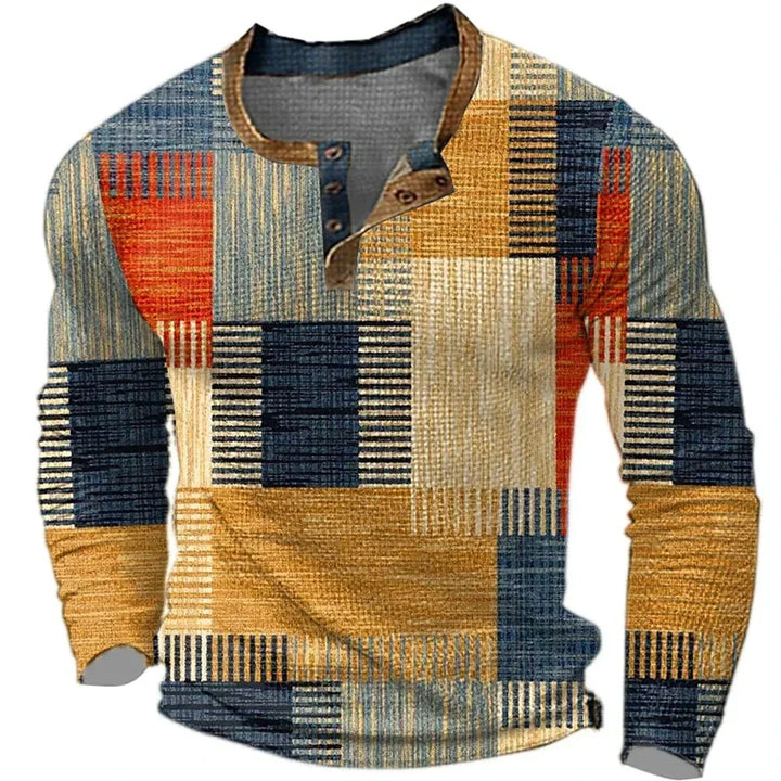 BEECK™ | Colorful Men’s Long-Sleeve Shirt