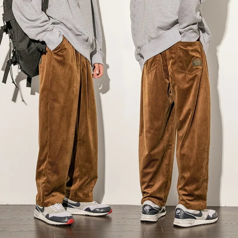 Sander Wide-Leg Corduroy Pants