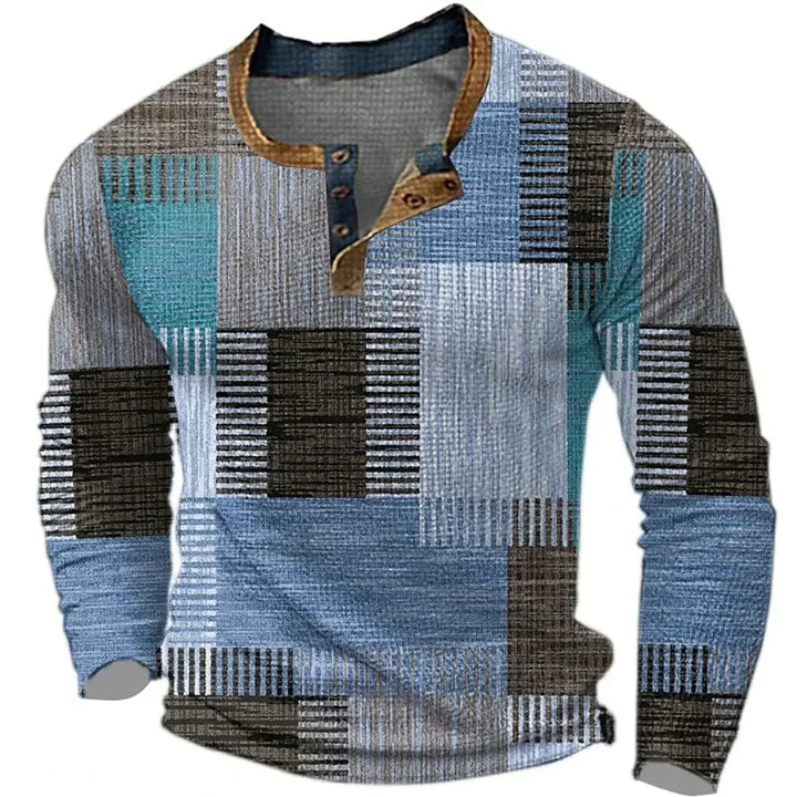 BEECK™ | Colorful Men’s Long-Sleeve Shirt
