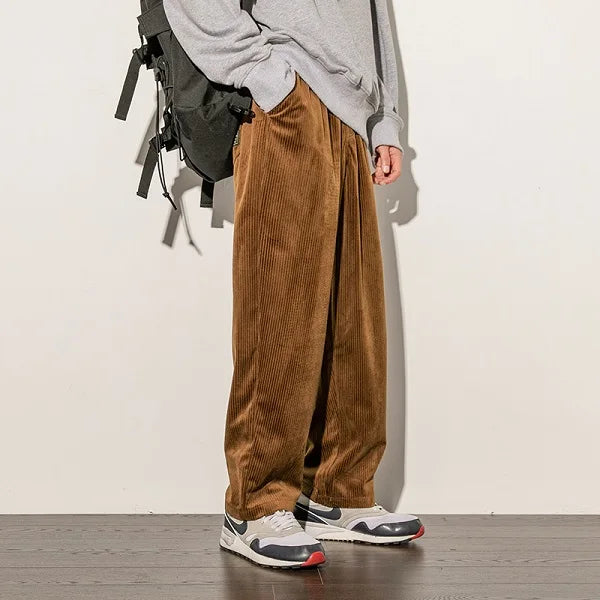 Sander Wide-Leg Corduroy Pants