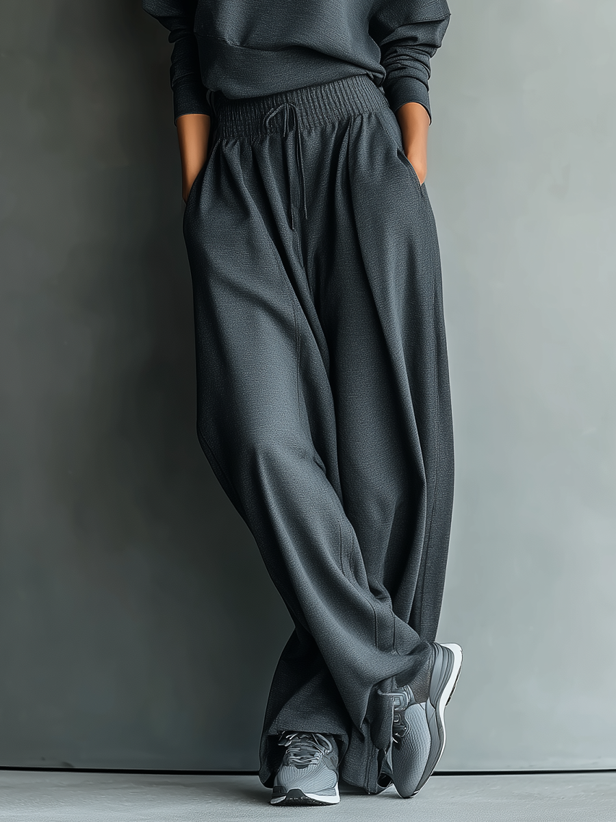 Knitwear set with wide-leg pants – stylish, comfortable outfit set