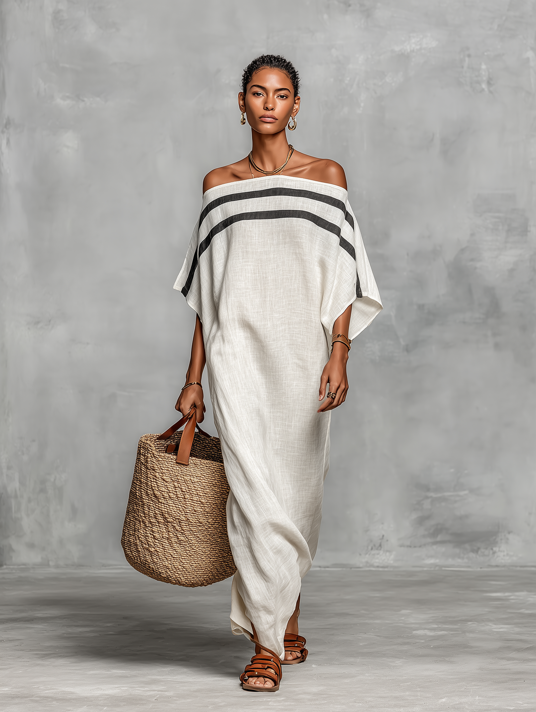 Minimalist Linen Maxi Dress – Timeless Elegance in Maxi Length