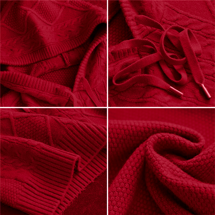 Orahlyn | Jacquard Hooded Sweater