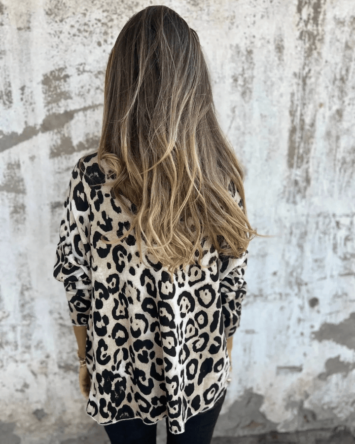 LOLA | CASUAL WOMEN’S TOP WITH LEOPARD PRINT (1+1 FREE)