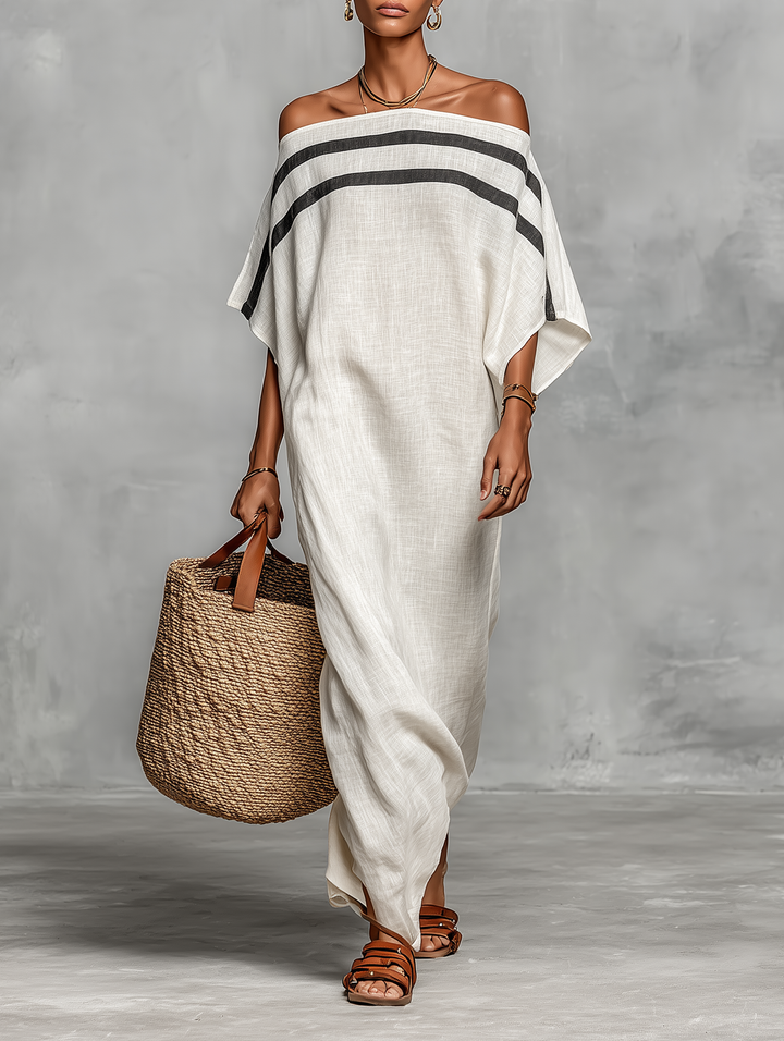 Minimalist Linen Maxi Dress – Timeless Elegance in Maxi Length